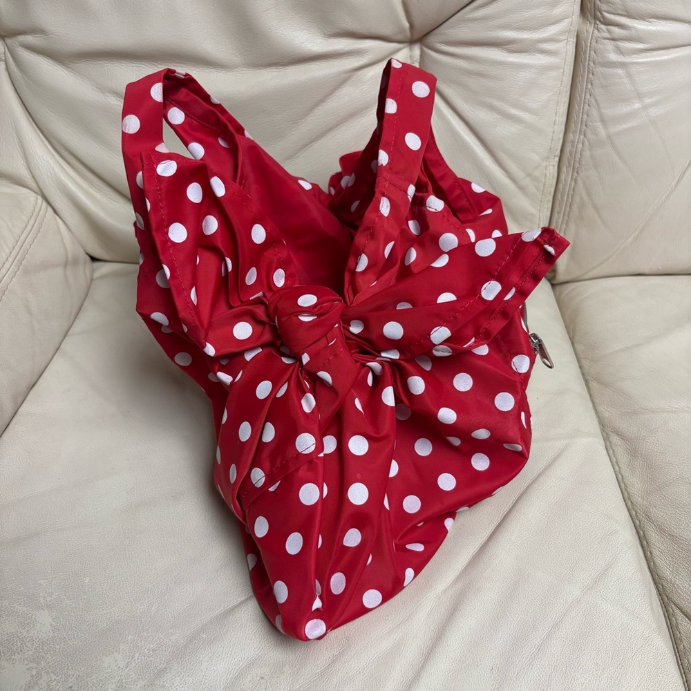 COMME DES GARCONS Red Polka Dot Bow Bag Good Design Shop Japan - Picture 3 of 13